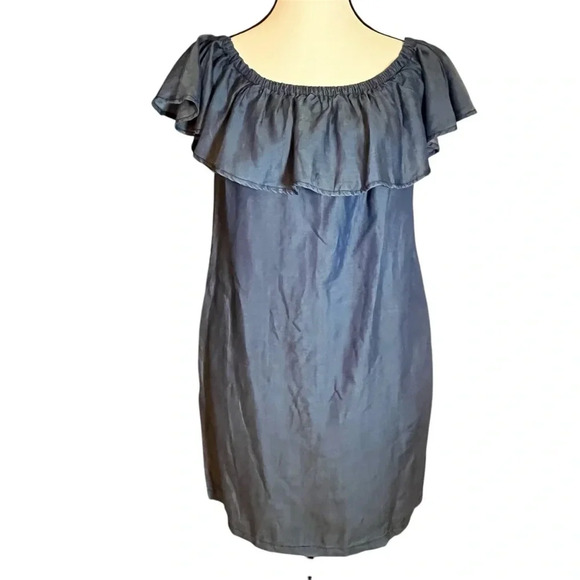 Tommy Bahama Chambray Cover-up Dress Woman’s Size XS Pockets Coastal Boho - Picture 1 of 6
